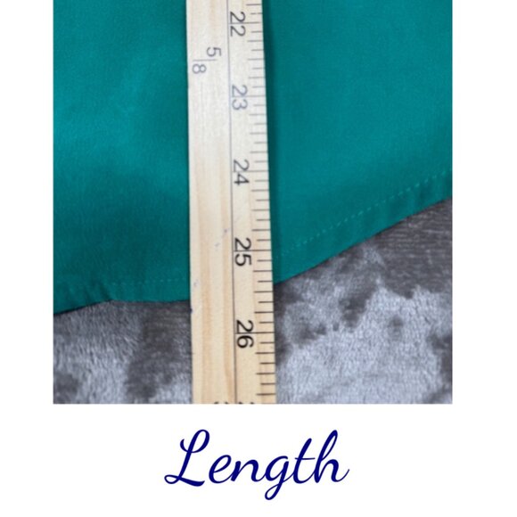 Sag Harbor Green Button Top Size 10P - Picture 5 of 5